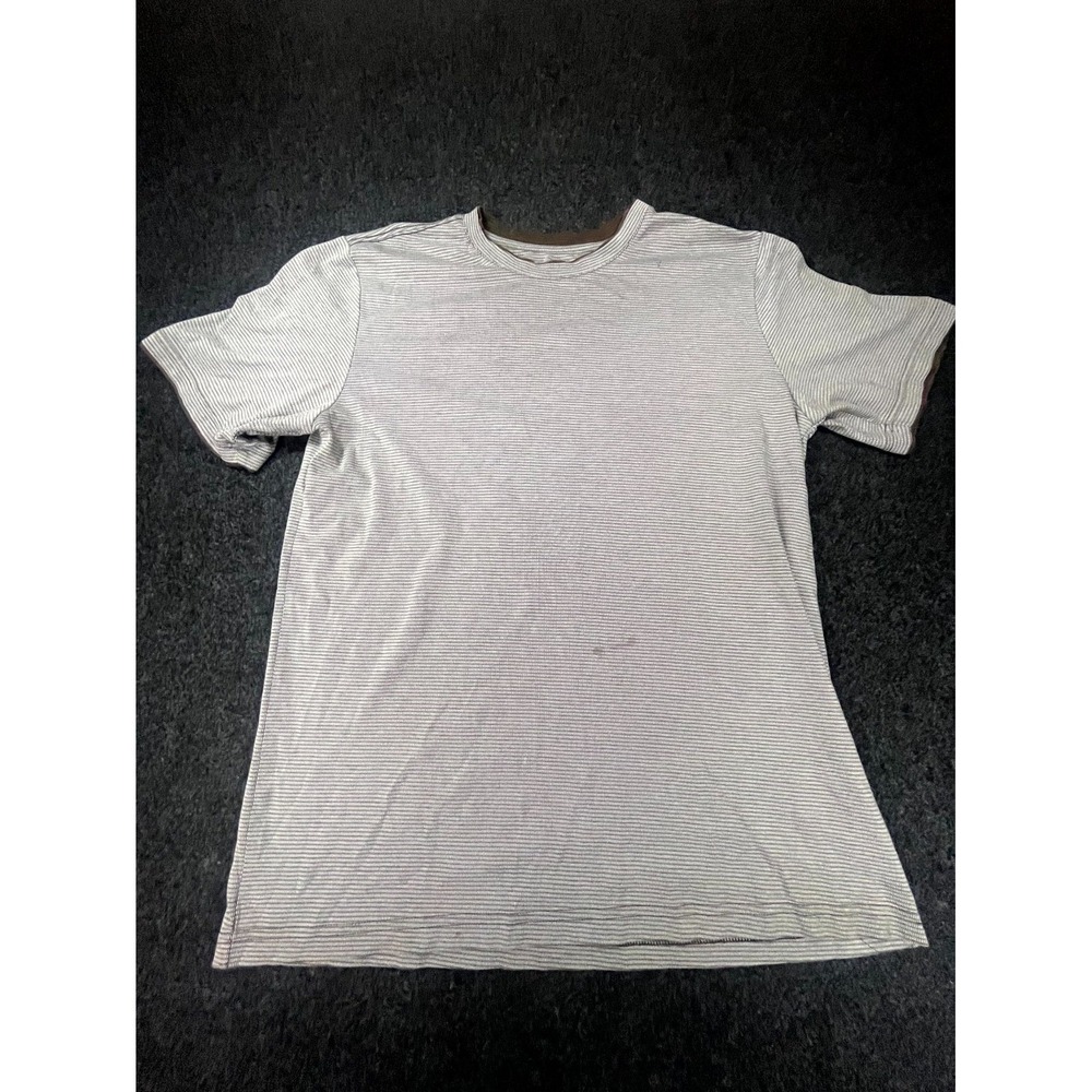 David Taylor Collection T-Shirt Men's Medium Gray Textured Relaxed Fit Crew Neck